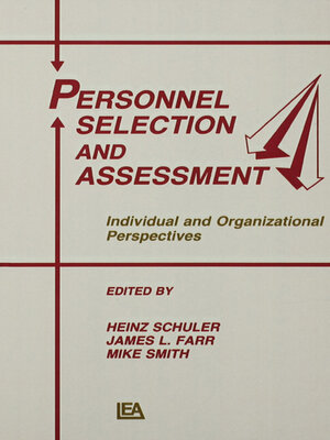 cover image of Personnel Selection and Assessment